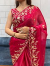 Vivera Fendy Chifrron Embroidery With Sequence Work Saree Wholesalers In Delhi